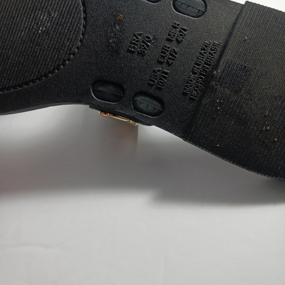 Larrounde Women Shoes Milan S Black Sandals PVC Size 10/11 - Picture 5 of 9